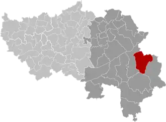 Расположение муниципалитета на карте провинции