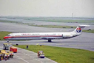 MD-82 авиакомпании China Eastern Airlines, идентичный разбившемуся
