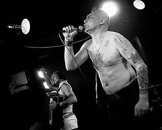 Концерт в клубе "А2", 2009 год. На фото: Даша, Ганс