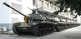 M41 в центре Бангкока во время переворота 2006 года