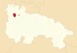 Расположение муниципалитета на карте провинции