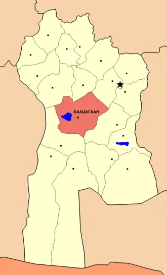 Баацагаан на карте