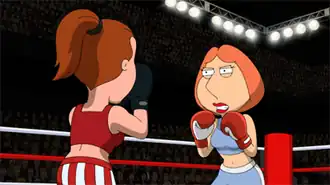 Промокартинка. Лоис боксирует на ринге