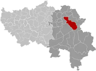 Расположение муниципалитета на карте провинции