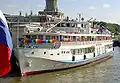 Теплоход Белинский в Москве у Северного речного вокзала