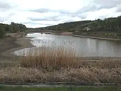 пруд на реке в 2020 году в селе Малое Староселье