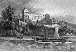 Замок в 1842 году