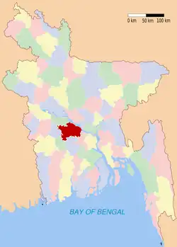 Фаридпур на карте