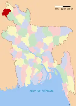 Тхакургаон на карте