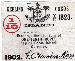 1/10 рупии, 1902 год