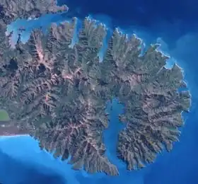 Вид на полуостров из космоса