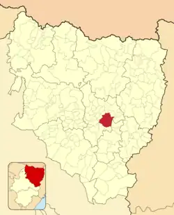 Расположение муниципалитета на карте провинции