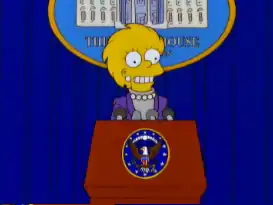 Лиза — первая гетеросексуальная
женщина, ставшая президентом США