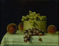 Still Life with Grapes and Peaches