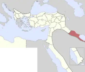 Вилайят Басра на карте