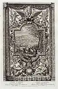 Сражение при Касселе. Гравюра по фреске Посольской лестницы. 1720