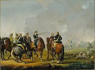 Густав III в сражении при Уттисмальме