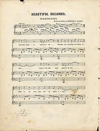 Обложка песни  «Beautiful Dreamer»