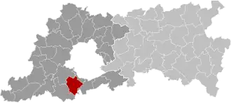 Расположение муниципалитета на карте провинции