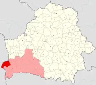 Каменецкий район на карте