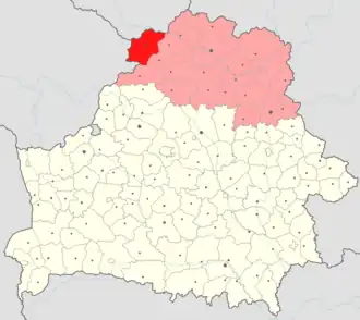 Браславский район на карте