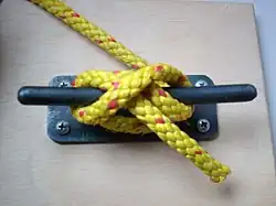 Крепление на утке (узел)[фр.], ANTI-GALLIGAN HITCH.