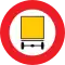 Gesloten voor voertuigen die gevaarklijke stoffen vervoeren/Accès interdit aux véhicules transportant des marchandises dangereuses
