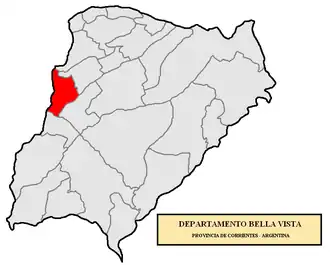 Департамент  Белья-Виста на карте