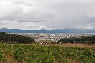 Вид Белорецка с Уфимского шоссе