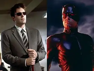 Бен Аффлек в ролиМэтта Мёрдока / Сорвиголовыв фильме «Сорвиголова» (2003)