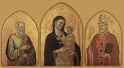 Триптих Оньиссанти. 1328. Дерево, темпера, золочение. Уффици, Флоренция