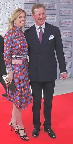 Принц Бернхард с супругой Стефани Энн Кауль 2017 год.