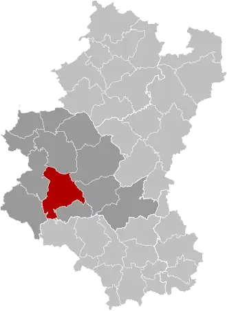 Расположение муниципалитета на карте провинции