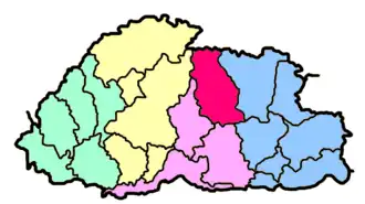 Бумтанг на карте