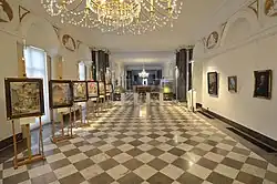 Библиотечный зал Королевской библиотеки, общий вид