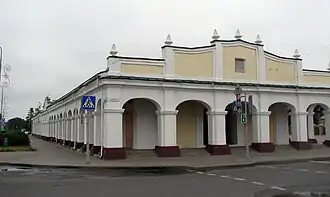 Южный торец торговых рядов