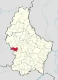 Расположение коммуны на карте Люксембурга