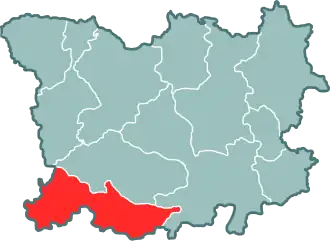 Берестейское воеводство на карте