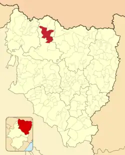 Расположение муниципалитета на карте провинции