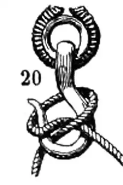 Наружный гачный узел:38, bill hitch.Назван так потому, что узел размещается снаружи гака