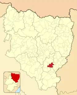 Расположение муниципалитета на карте провинции