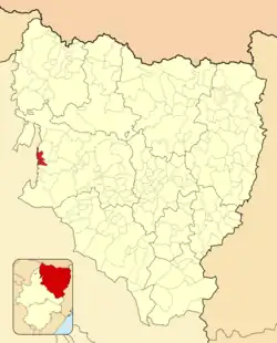 Расположение муниципалитета на карте провинции