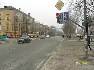 современный вид улицы, фото 2009 года.