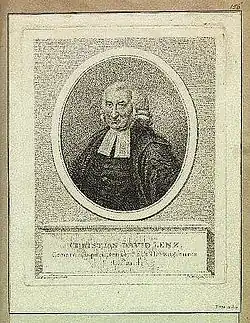 Христиан Давид Ленц (художник Иоганн Кристоф Бротце)