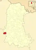 Расположение муниципалитета на карте провинции