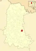 Расположение муниципалитета на карте провинции