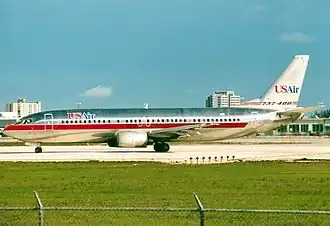 Boeing 737-401 авиакомпании USAir, идентичный разбившемуся
