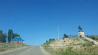 Въезд в село Боконбаево