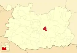 Расположение муниципалитета на карте провинции
