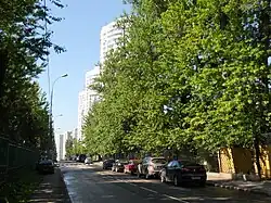 Вид от Сходненского деривационного канала в сторону прохода к шлюзу № 7